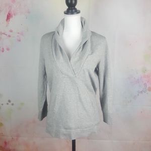 J. Crew Grey V Neck Sweatshirt